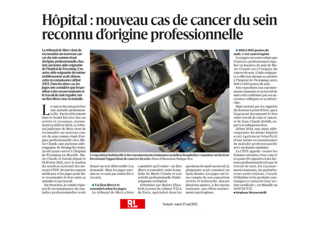 cancer sein maladie pro